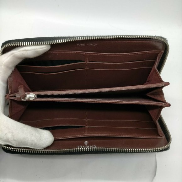 100% Authentic Chanel Zippy Black Caviar Skin Wallet - Picture 6 of 10